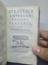 Load image into Gallery viewer, Le Theatre de P. Corneille, 1664. Tome III of IV. Containing Rodogune. Heraclius. Andromede. D.  Sanche d'Arragon. Nicomede. Pertharite. Oedipe. Seven Plays Bound in One Volume