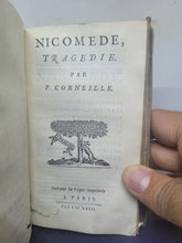 Load image into Gallery viewer, Le Theatre de P. Corneille, 1664. Tome III of IV. Containing Rodogune. Heraclius. Andromede. D.  Sanche d'Arragon. Nicomede. Pertharite. Oedipe. Seven Plays Bound in One Volume