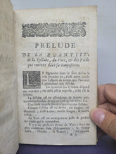 Load image into Gallery viewer, La Quantite du Petit Behourt, ou du Nouveau Despautere. Troisieme et Derniere Partie. Augmentée de Nouveau, & Expliquée, 1702. Third Part of Three of this Latin Grammar Text. Bound in 18th Century Manuscript Waste