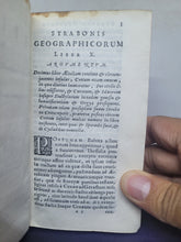 Load image into Gallery viewer, Strabonis De Situ Orbis Libri XVII, 1652. Two Vellum Volumes
