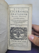 Load image into Gallery viewer, M. Tullii Ciceronis Orationum, 1672. In Three Volumes