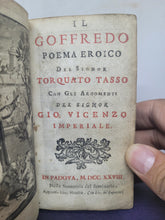 Load image into Gallery viewer, Il Goffredo: Poema Eroico del signor Torquato Tasso, 1728. Nicely Illustrated with 20 Copperplate Engravings