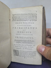 Load image into Gallery viewer, Orbis Politicus: Saheb kiran, sive orbis politicus omnium imperiorum, regnorum, rerumpublicarum, quae hodie per totum mundum florent...., 1667