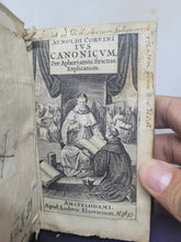 Load image into Gallery viewer, Arnoldi Corvini Jus Canonicum per aphorismos strictim explicatum, 1651