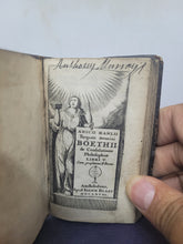 Load image into Gallery viewer, Anicii Manlii Torquati Severini Boethii De Consolatione Philosophiae libri V, 1668. Pocket Edition Consolation of Philosophy