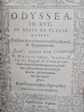 Load image into Gallery viewer, Homeri Odyssea, id est, De rebus ab Ulysse gestis, 1609. An Early Greek and Latin Odyssey with an Incunabular Endpaper