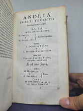 Load image into Gallery viewer, Publii Terentii Comoediae sex, post optimas editiones emendatae Accedunt, Aelii Donati commentarius integer. Cum selectis Guieti & variorum notis, multo auctioribus, quam antehac. Indices, tertia fere parte locupletiores, 1669