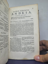 Load image into Gallery viewer, Publii Terentii Comoediae sex, post optimas editiones emendatae Accedunt, Aelii Donati commentarius integer. Cum selectis Guieti & variorum notis, multo auctioribus, quam antehac. Indices, tertia fere parte locupletiores, 1669