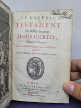 Load image into Gallery viewer, Le Nouveau Testament de Nostre Seigneur Jesus Christ, 1710. Volume I of II, with all 84 Engravings and 42 Plates of Both Volumes