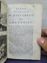 Load image into Gallery viewer, Le Nouveau Testament de Nostre Seigneur Jesus Christ, 1710. Volume I of II, with all 84 Engravings and 42 Plates of Both Volumes