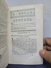 Load image into Gallery viewer, Principes de la Langue Latine, distribués selon leur ordre naturel, 1782. Bound in 18th Century Manuscript Waste