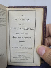 Load image into Gallery viewer, The Book of Common Prayer, and administration of the sacraments; Bound With; A New Version of the Psalms of David, fitted to the tunes used in churches, Early 19th Century. Near Miniature Prayer Book