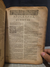 Load image into Gallery viewer, The Holy Bible, Containing the Old Testament and the New: Newly Translated Out of the Originall Tongues, and With the Former Translations Diligently Compared and Revised, 1633. Old Testament and Apocrypha Only