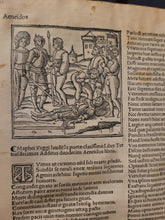 Load image into Gallery viewer, P.M.V. Omnia Opera diligenti castigatione exculta, aptissimisque ornata figuris, commentantibus Servio, Donato, Probo, Domitio, Landino, Antonioque Mancinello viris clarissimis, 1514. Extremely Scarce and Illustrated Virgil