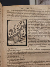 Load image into Gallery viewer, Architecture ou Art de bien bastir de Marc Vitruve Pollion autheur romain antique, 1572. Second Edition of the Complete French Translation of Vitruvius. Over 100 Large Woodcut Illustrations, Many Full-Page