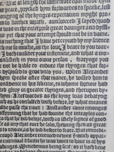 Load image into Gallery viewer, The Historie of Quintus Curtius, Conteynng the Actes of the Greate Alexander, 1561. Third English Edition of Rufus’s Alexander the Great