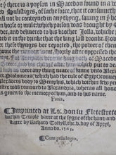 Load image into Gallery viewer, The Historie of Quintus Curtius, Conteynng the Actes of the Greate Alexander, 1561. Third English Edition of Rufus’s Alexander the Great