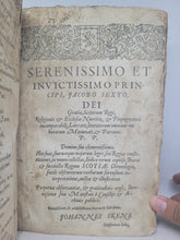 Load image into Gallery viewer, The Lawes and Actes of Parliament, maid be King James the First, and his successours Kinges of Scotland; Bound With; De Verborum Significatione, 1597. First Edition on Scottish Law and Legal Terms