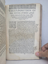 Load image into Gallery viewer, The Lawes and Actes of Parliament, maid be King James the First, and his successours Kinges of Scotland; Bound With; De Verborum Significatione, 1597. First Edition on Scottish Law and Legal Terms