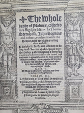 Load image into Gallery viewer, The Booke of Common Prayer; Bound With; The Psalter or Psalmes of Dauid; Bound With; The Whole Booke of Psalmes Collected into Englishe Meter, 1566/1567. Exceptionally Rare Collection of Early Prayer Books, Only Four Recorded Copies. Annotated