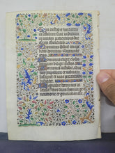 Load image into Gallery viewer, Leaf From an Extravagantly Illuminated Book of Hours, Paris, Circa 1440-1460. Folio 81 from the Hours of the Virgin. Masterfully Illuminated Manuscript by Jean Hancelin and the Master of Saint Stephen