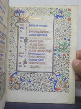Load image into Gallery viewer, Book of Hours Calendar, Use of Paris, Circa 1450. Extravagantly Illuminated Manuscript on Vellum from France, By the Circle of the Master of Jean Rolin II, With Full Borders