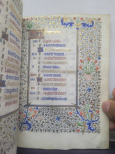 Load image into Gallery viewer, Book of Hours Calendar, Use of Paris, Circa 1450. Extravagantly Illuminated Manuscript on Vellum from France, By the Circle of the Master of Jean Rolin II, With Full Borders