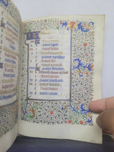 Load image into Gallery viewer, Book of Hours Calendar, Use of Paris, Circa 1450. Extravagantly Illuminated Manuscript on Vellum from France, By the Circle of the Master of Jean Rolin II, With Full Borders