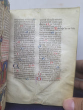 Load image into Gallery viewer, The von Wolkenstein Breviary, 1499. Franciscan Use. Illuminated Manuscript on Parchment from Italy, Ferrara. With 12 Historiated Initials, 25 Illuminated Initials, and Several Large Borders