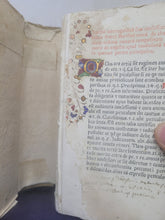 Load image into Gallery viewer, Confessionale sive Interrogatorium; Bound With; Interrogationes faciende infirmo morienti, 1474. Rare at Auction, and Nicely Illuminated, in Early Paper Wraps. Rare at Auction