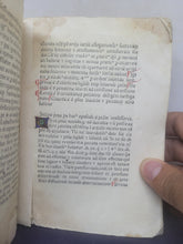 Load image into Gallery viewer, Confessionale sive Interrogatorium; Bound With; Interrogationes faciende infirmo morienti, 1474. Rare at Auction, and Nicely Illuminated, in Early Paper Wraps. Rare at Auction