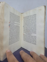 Load image into Gallery viewer, Confessionale sive Interrogatorium; Bound With; Interrogationes faciende infirmo morienti, 1474. Rare at Auction, and Nicely Illuminated, in Early Paper Wraps. Rare at Auction