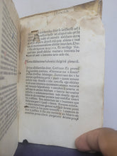 Load image into Gallery viewer, Confessionale sive Interrogatorium; Bound With; Interrogationes faciende infirmo morienti, 1474. Rare at Auction, and Nicely Illuminated, in Early Paper Wraps. Rare at Auction