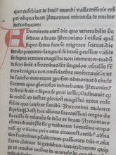 Load image into Gallery viewer, Epistola ad Cyrillum de magnificentiis Hieronymi; With; Epistola ad Augustinum de miraculis Hieronymi; With; Epistola ad Susannam lapsam et ad Heliodorum, Circa 1470. Early Trio of Tracts with Pseudo Attributions