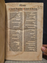 Load image into Gallery viewer, Opuscula, 1489. The Collected Short Works of Saint Augustine, Including his Famed Confessions and Meditations, all Rubricated, and Heavily Annotated Throughout