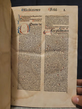 Load image into Gallery viewer, Opuscula, 1489. The Collected Short Works of Saint Augustine, Including his Famed Confessions and Meditations, all Rubricated, and Heavily Annotated Throughout