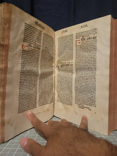 Load image into Gallery viewer, Opuscula, 1489. The Collected Short Works of Saint Augustine, Including his Famed Confessions and Meditations, all Rubricated, and Heavily Annotated Throughout