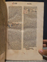 Load image into Gallery viewer, Opuscula, 1489. The Collected Short Works of Saint Augustine, Including his Famed Confessions and Meditations, all Rubricated, and Heavily Annotated Throughout