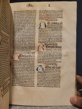 Load image into Gallery viewer, Opuscula, 1489. The Collected Short Works of Saint Augustine, Including his Famed Confessions and Meditations, all Rubricated, and Heavily Annotated Throughout