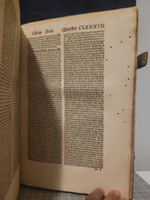 Load image into Gallery viewer, Summa Theologica, 1496. Volume II of III in Two Tomes. Aquinas’s Masterpiece, Rubricated and in Original Boards