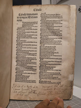 Load image into Gallery viewer, Sermones Thesauri Novi de Tempore, 1484. With a Beautiful, Ornate, Initial