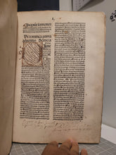 Load image into Gallery viewer, Sermones Thesauri Novi de Tempore, 1484. With a Beautiful, Ornate, Initial