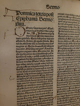 Load image into Gallery viewer, Sermones Thesauri Novi de Tempore, 1484. With a Beautiful, Ornate, Initial