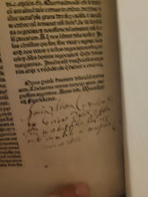 Load image into Gallery viewer, Sermones Thesauri Novi de Tempore, 1484. With a Beautiful, Ornate, Initial