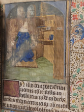 Load image into Gallery viewer, ***RESERVED*** Book of Hours, Circa 1450. Use of Paris, France. Illuminated Manuscript on Vellum, 11 Damaged Full-Page Miniatures with Full Borders, and Two Historiated Initials