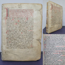 Load image into Gallery viewer, Breviary, Use of the Canons Regular of Saint Rufus, Spain, Circa 1400. Latin Manuscript on Parchment