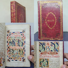 Load image into Gallery viewer, Gebetbuch. Germany Manuscript Book of prayer, 1828. Richly Enhanced with 52 Beautifully Hand Colored Initials and Two Calligraphic Designs