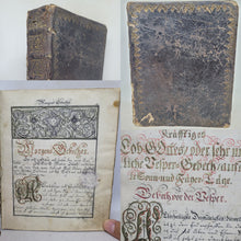 Load image into Gallery viewer, Morgens-Gebether. German Manuscript Book of Prayer, Circa 1750. Beautiful Calligraphy and Detailed Initials