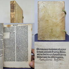 Load image into Gallery viewer, Sermones Dominicales per Totum Annum, 1492. With a Heavily Annotated Index, Rubricated Throughout