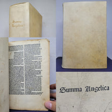 Load image into Gallery viewer, Summa Angelica de Casibus Conscientiae. With additions by Hieronymus Tornieli, 1495. Sparsely Annotated, With a Few Hand-drawn Manicules